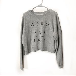 Aeropostale Gray Crew Neck Sweater